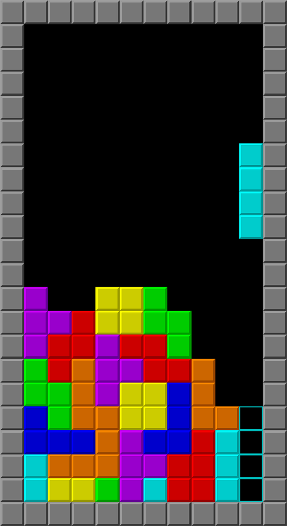 Screen shot of Tetris game